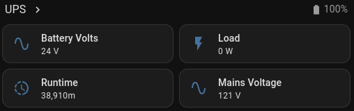 UPS status in Home Assistant